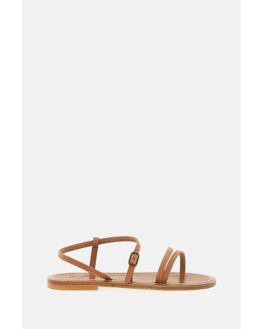 K. Jacques Brown Sandals Leather