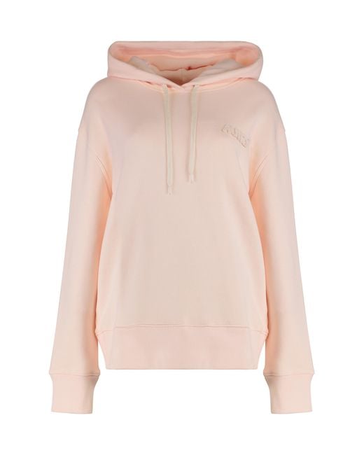 Autry Pink Hooded Sweatshirt Cotton Hoodies