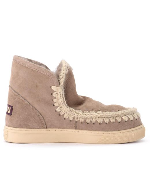 Stivali | Stivaletto Mini Eskimo Sneaker in montone grigio con visone Grigio  | Mou Donna ~ Ematch