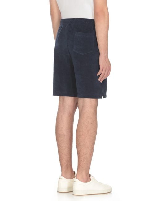 Ralph Lauren Blue Terry Cloth Bermuda Shorts for men