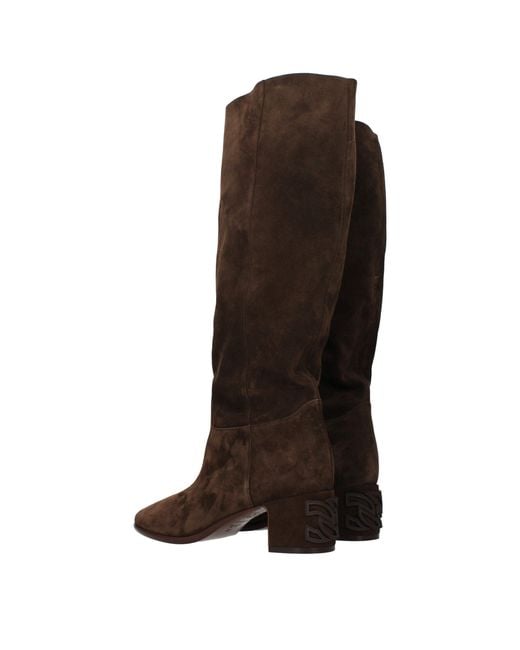 Casadei Brown Leather Boots
