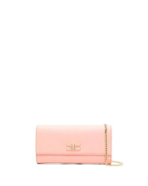 Elisabetta Franchi Pink Chain Clutch