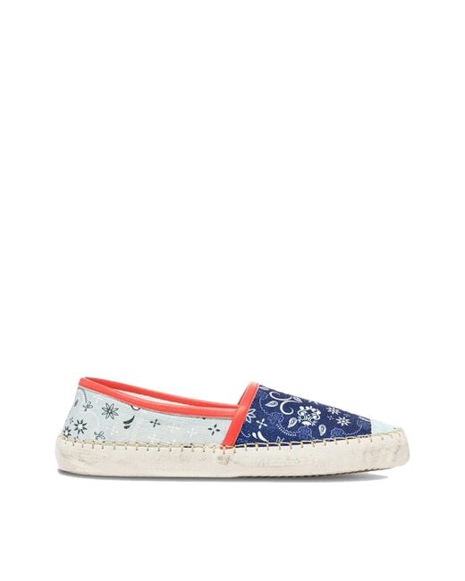 Philippe Model Blue Marseille Low Paisley Espadrilles Sneakers Shoes for men