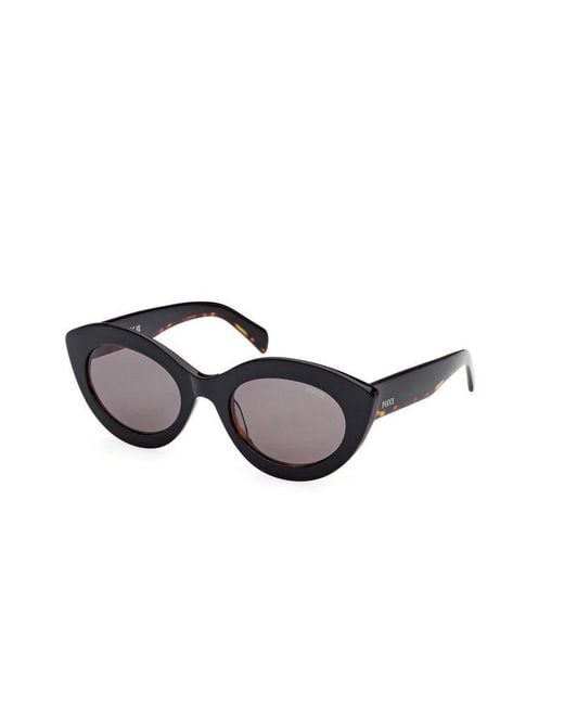 Emilio Pucci Black Sunglasses Acetate Eyewear