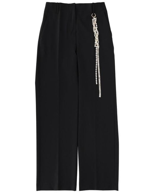 Circus Hotel Black Tailored Pants Virgin Wool Trousers