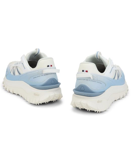 Moncler White Low-Top Sneakers Trailgrip Calfskin Trainers for men