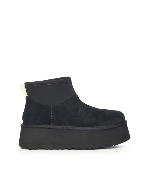 Ugg Black Boots Leather