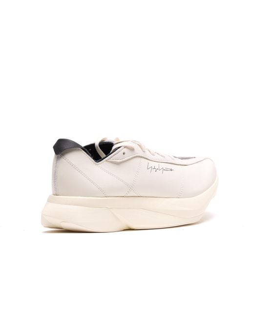 Y-3 White Sneakers Leqther And Suede for men
