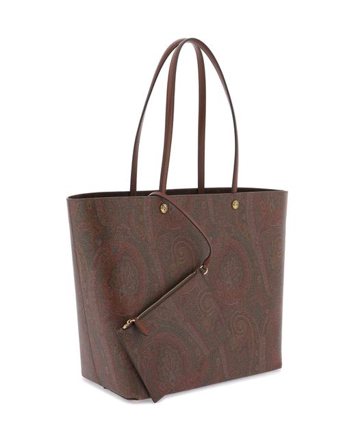 Etro Brown Essential Large Tote Bag