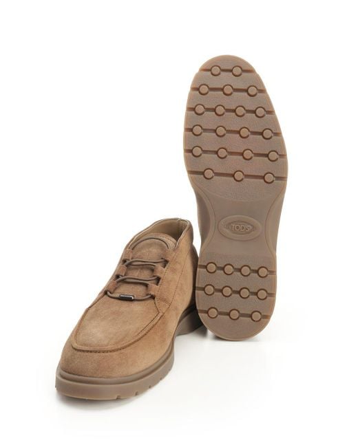 Tod's Brown Suede Ankle Boot Boots for men