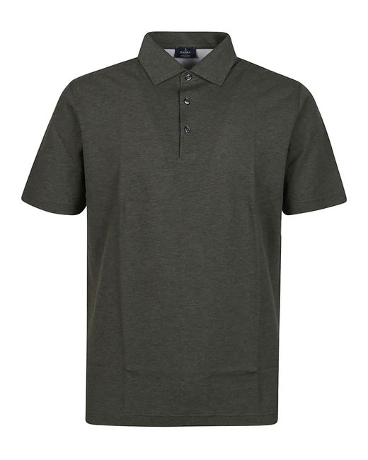 Barba Napoli Green Short Sleeve Polo Shirt for men