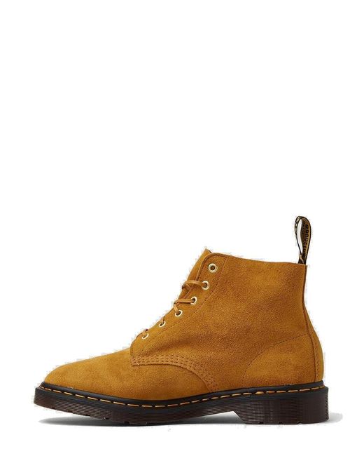 Dr. Martens Brown 101 Six Eye Ankle Boots for men