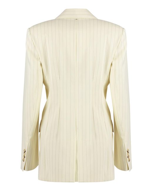 Sportmax Natural Single-Breasted Two-Button Jacket