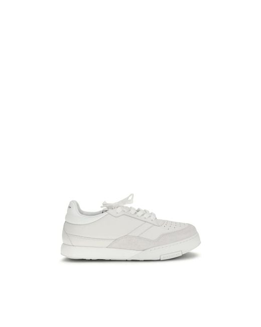 Givenchy White Calf Leather Bos Taurus Low Top Sneakers for men