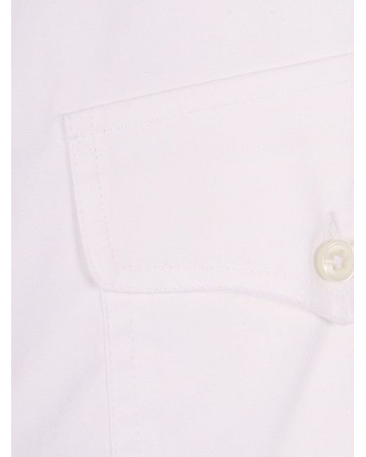 Fay Pink Cotton Shirt-Blouse Elastane