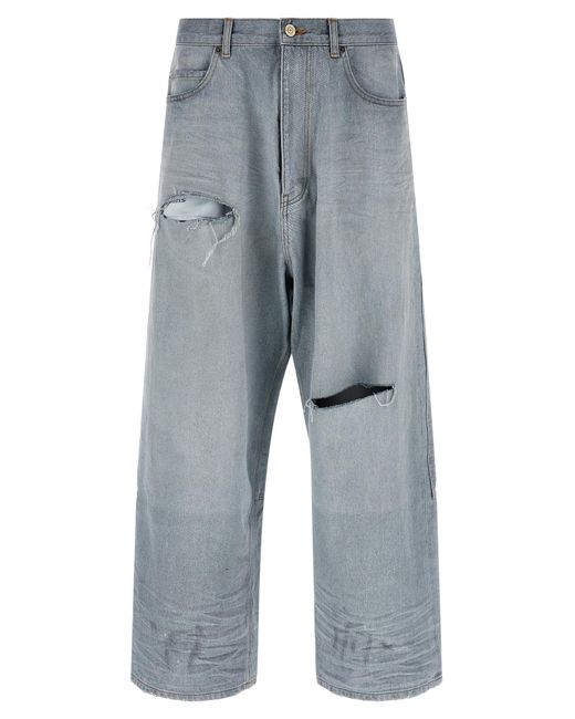 Balenciaga Blue 'Minimal Baggy' Jeans for men