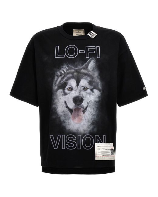 Maison Mihara Yasuhiro Black Lo-fi Vision T-shirt for men