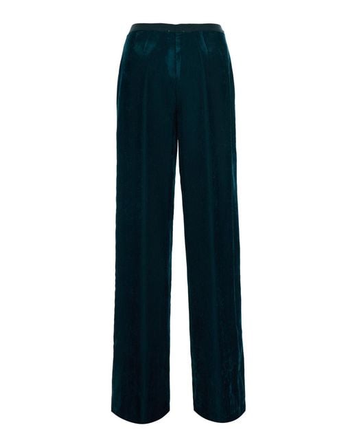 Forte_forte Blue High-Waisted Corduroy Trousers Viscose