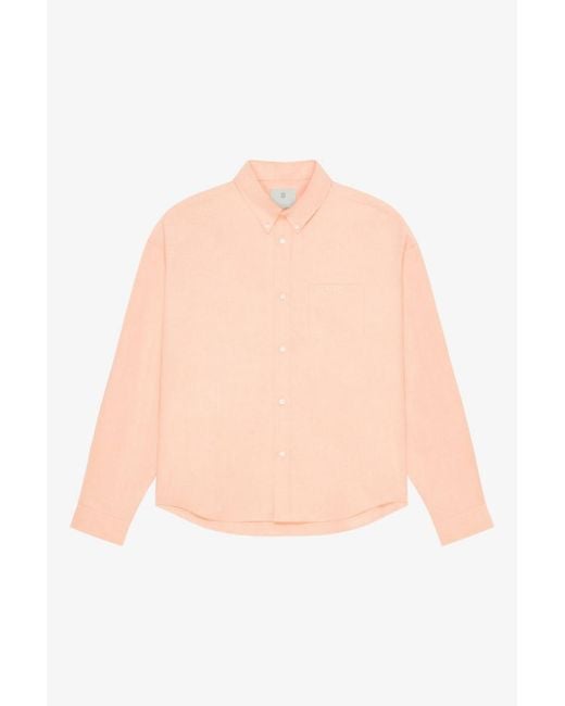 Givenchy White Long Sleeves Shirt With Pocket_Powder