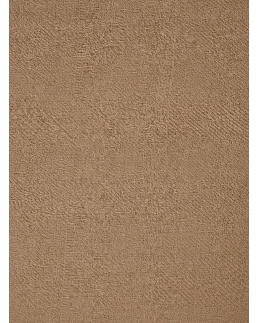 Max Mara Natural Scarf Wool-Silk Blend