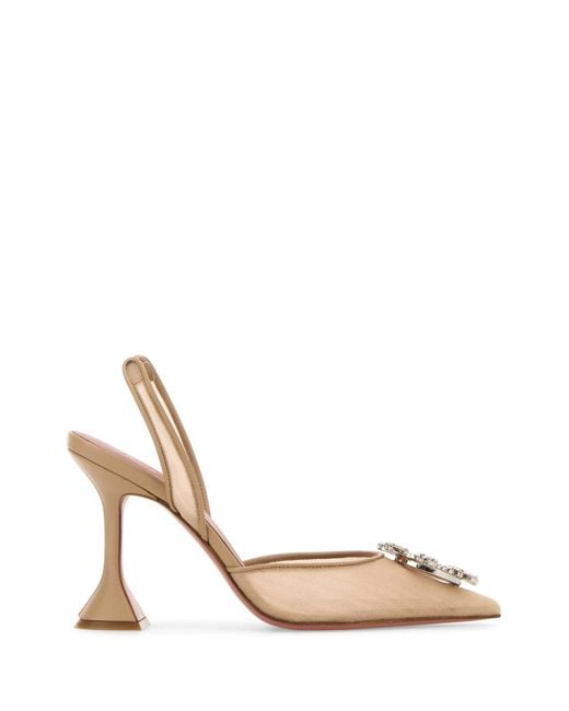 AMINA MUADDI Multicolor Antiqued Mesh Begum Pumps