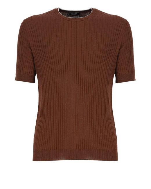 Peserico Brown T-Shirts And Polos for men