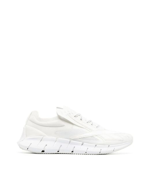 Reebok White Luxury Zig 3D Storm Memory Sneaker