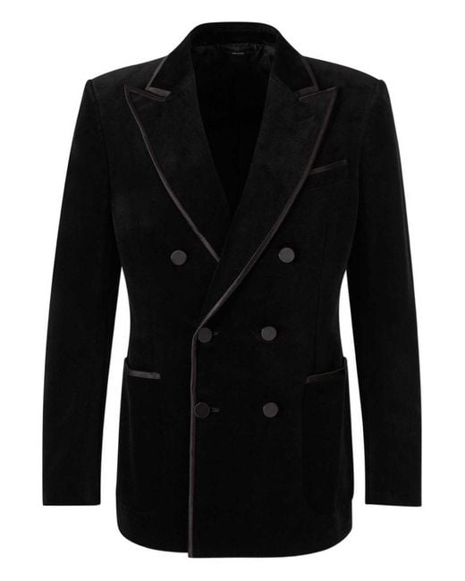 Tom Ford Black Blazer Dyllan Cotton; Lining: Cupro Jacket for men