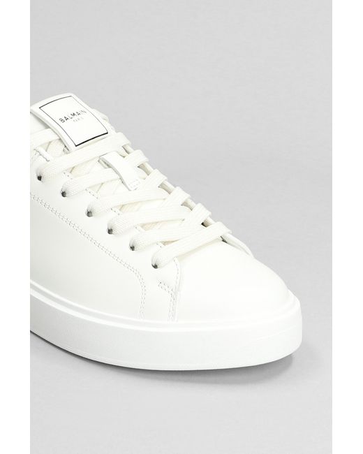 Balmain White 'b-court' Sneakers,