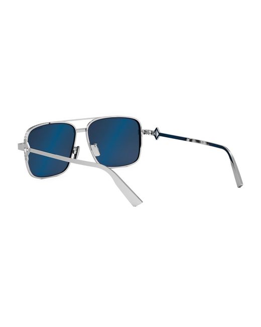 Dior Blue Cd Diamond S9U F0B0 Sillver Metal Occhiali Da Sole for men