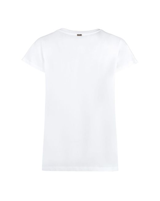 Herno White T-Shirt With Logo