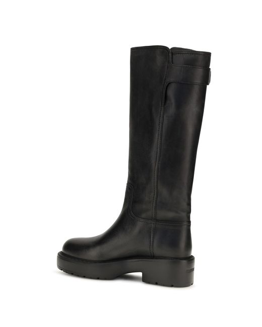 Miu Miu Black Knee-High Leather Boots