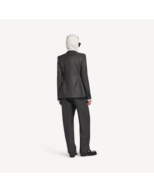 Balenciaga Black Db Tailored Jacket