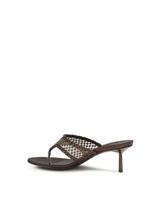 Le Silla White Gilda Sandals Goatskin/Hircus Goatskin