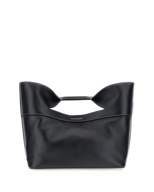 Alexander McQueen Black Leather Handbag