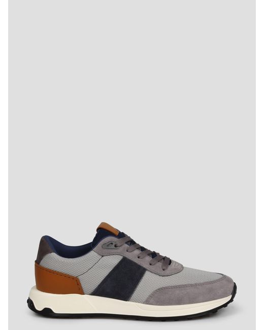 Tod's Gray Leather And Technical Fabric Sneakers for men