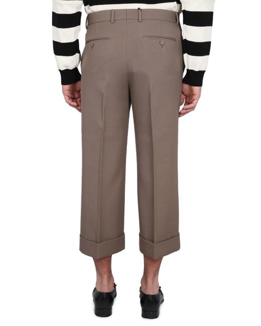 Gucci Multicolor Shorts Wool Trousers for men