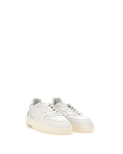 Date White Court Calf Leather Sneakers for men