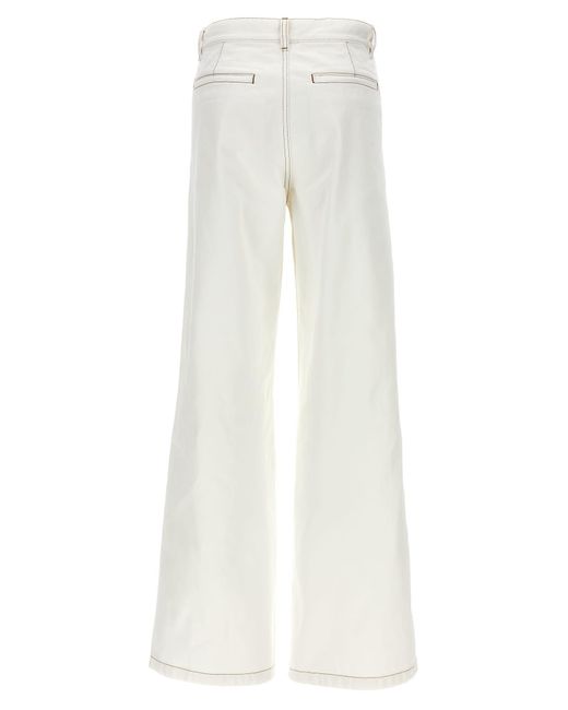 Dries Van Noten White 'Paxy' Pants