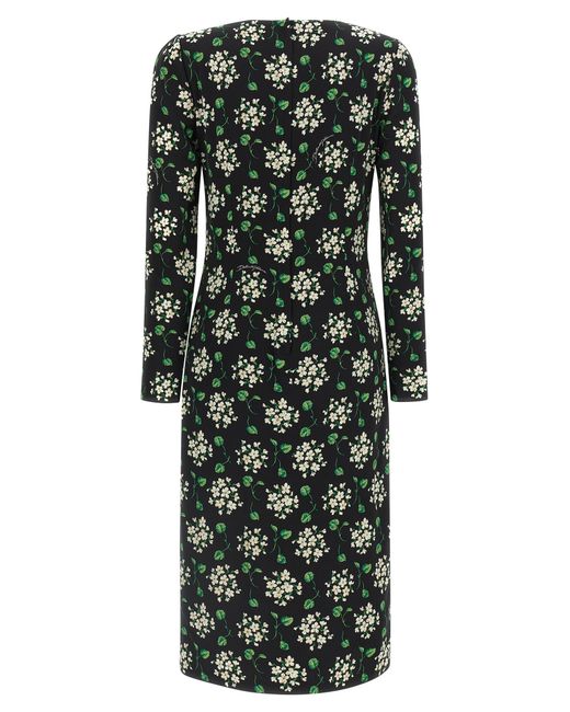 Dolce & Gabbana Black Dolce & Gabbana Flower Print Dress