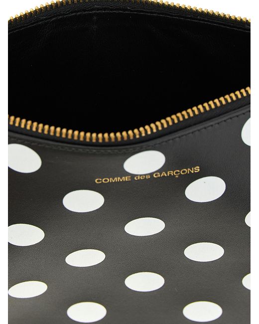 Comme des Garçons Black Polka Dots Printed Wallets And Card Holders