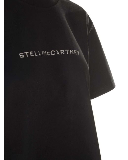 Stella McCartney Black Cotton Jersey T-Shirt