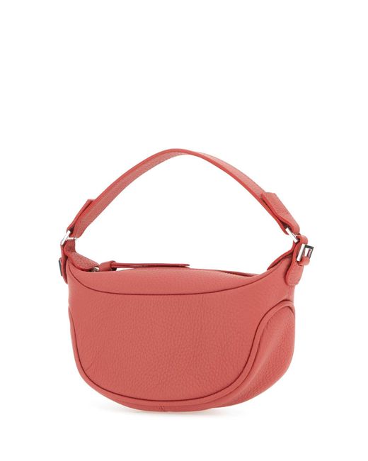 By Far Pink Leather Mini Ami Handbag