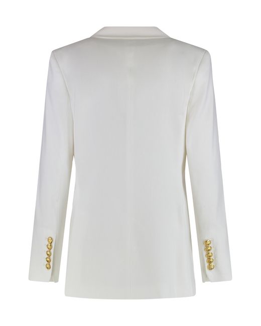 Veronica Beard White Jacket Dale Dickey Linen Blazers