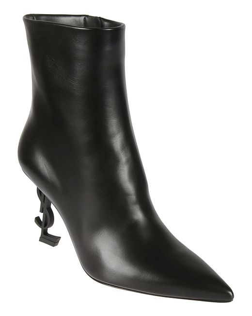 Saint Laurent Opyum 85 Ysl Heel Boots 