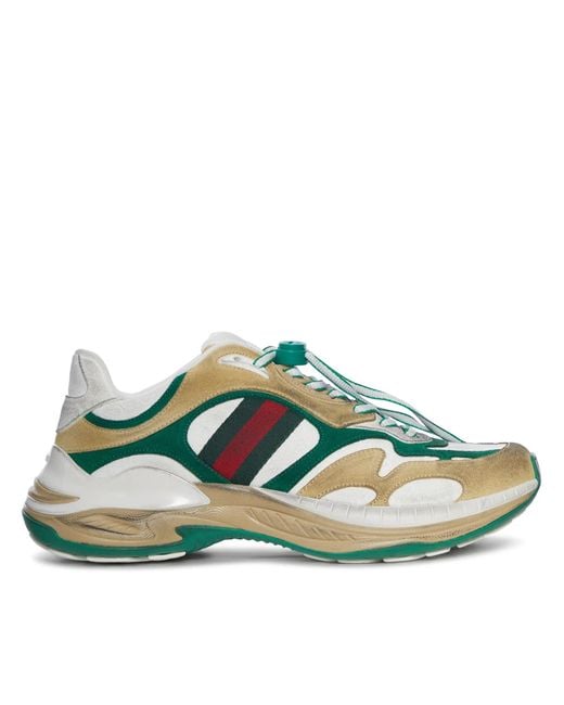 Gucci Green Leather Sneaker for men