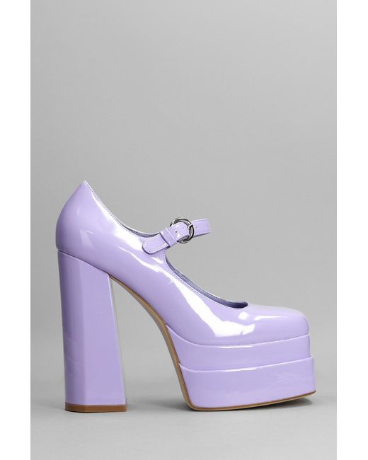 Jeffrey Campbell Chillin Pumps In Lilla Patent Leather in Purple | Lyst