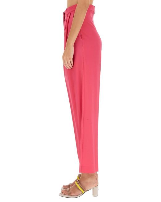 Alysi Pink Wool Pants