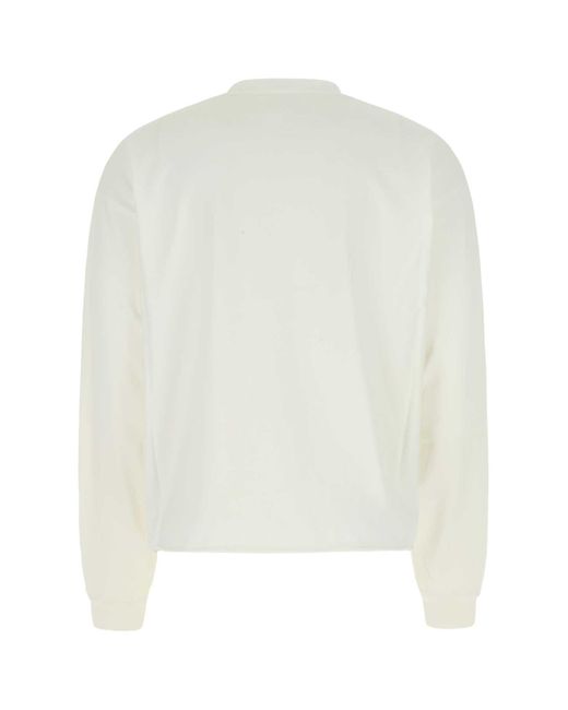 we11done White Cotton Oversize T-Shirt for men