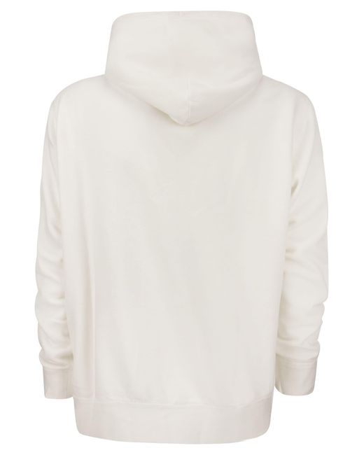 Ralph Lauren White Hooded Sweatshirt for men